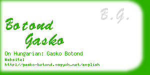 botond gasko business card